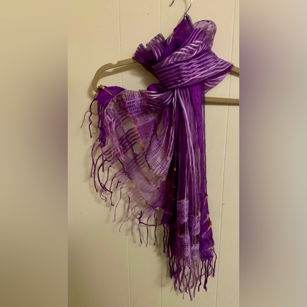 Purple scarf